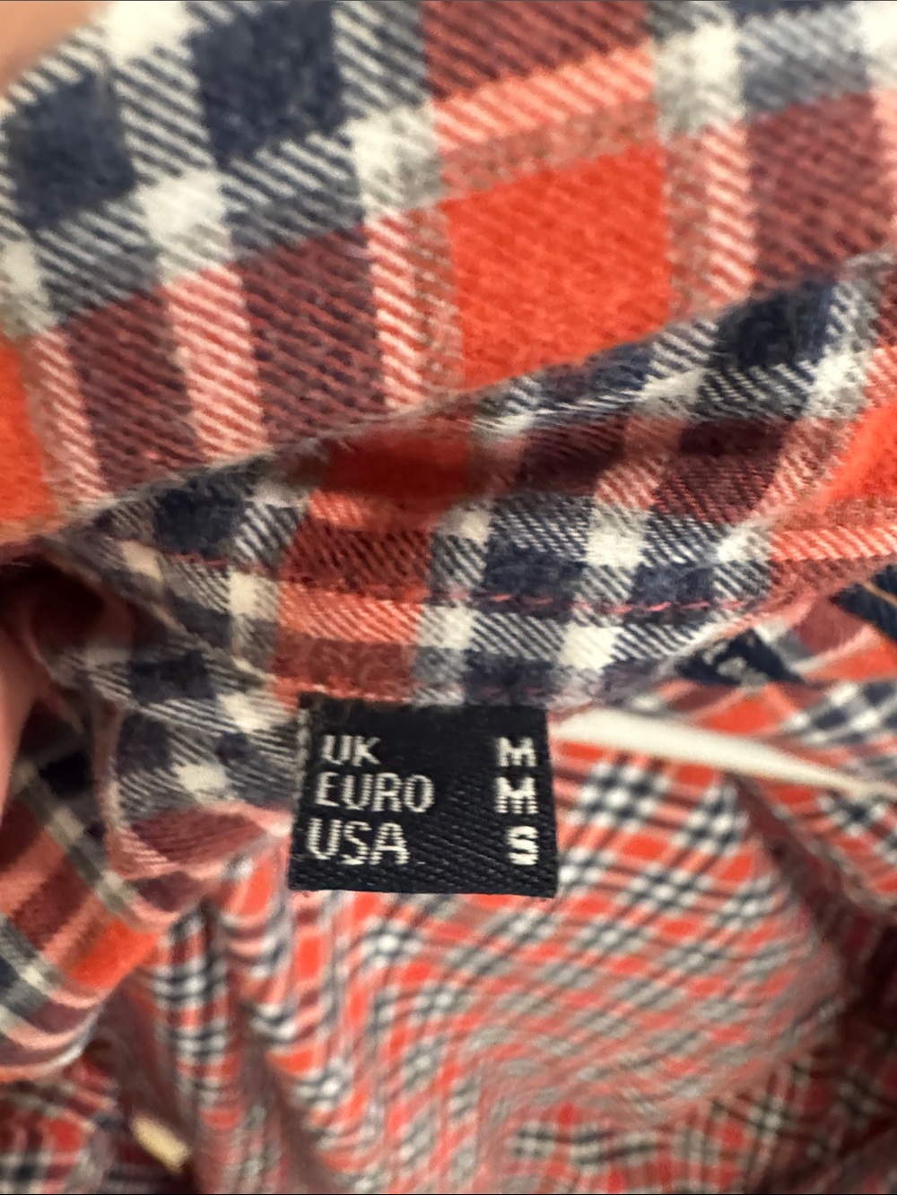 Barbour Red and Navy Plaid Tailored Button-Down Shirt - Picture 3 of 4